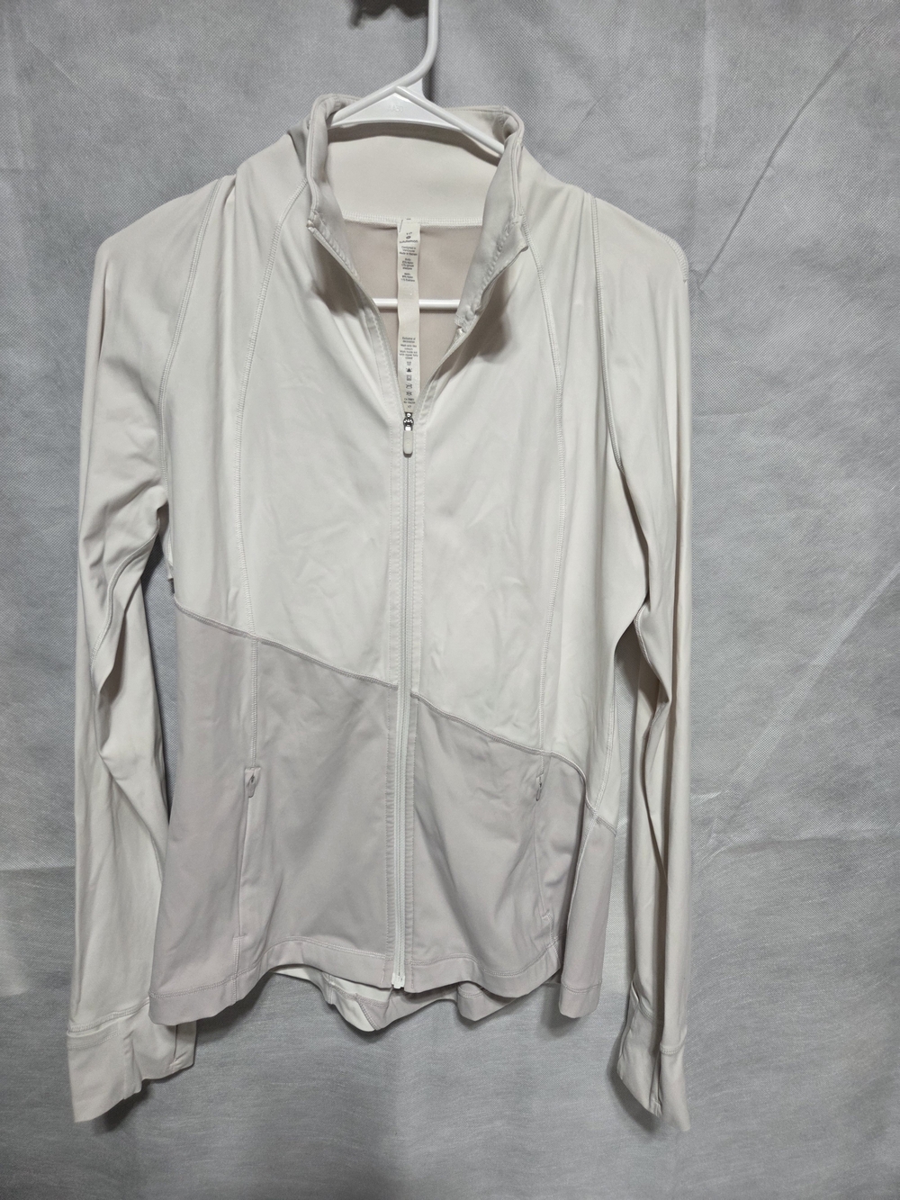 lululemon athletica Light Cream Zip Utility Jacket